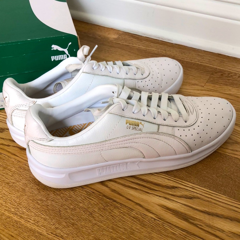 PUMA GV Special: Men’s Sz: 12, white sneakers